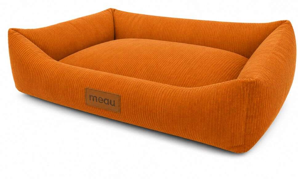 Cama Retangular Meau Cotelê Caramelo - Tam. EXG