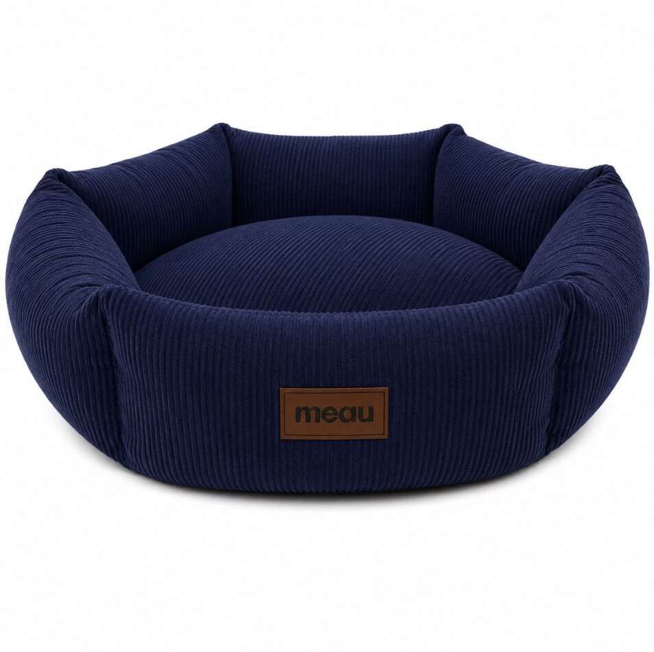 Cama Hexa Meau Cotelê Azul- Tam. G