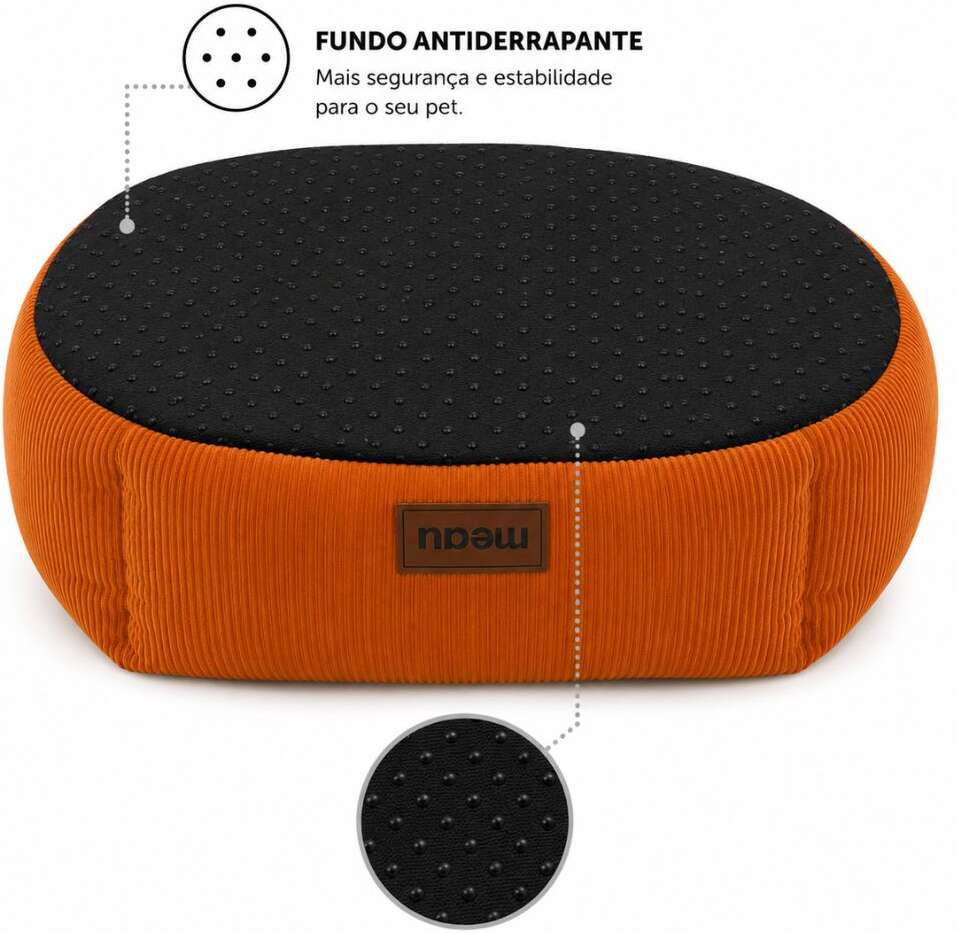 Cama Hexa Meau Cotelê Caramelo - Tam. G