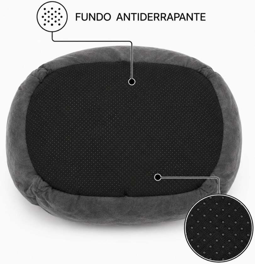 Cama Hexa Meau Alpaca Cinza - Tam. G