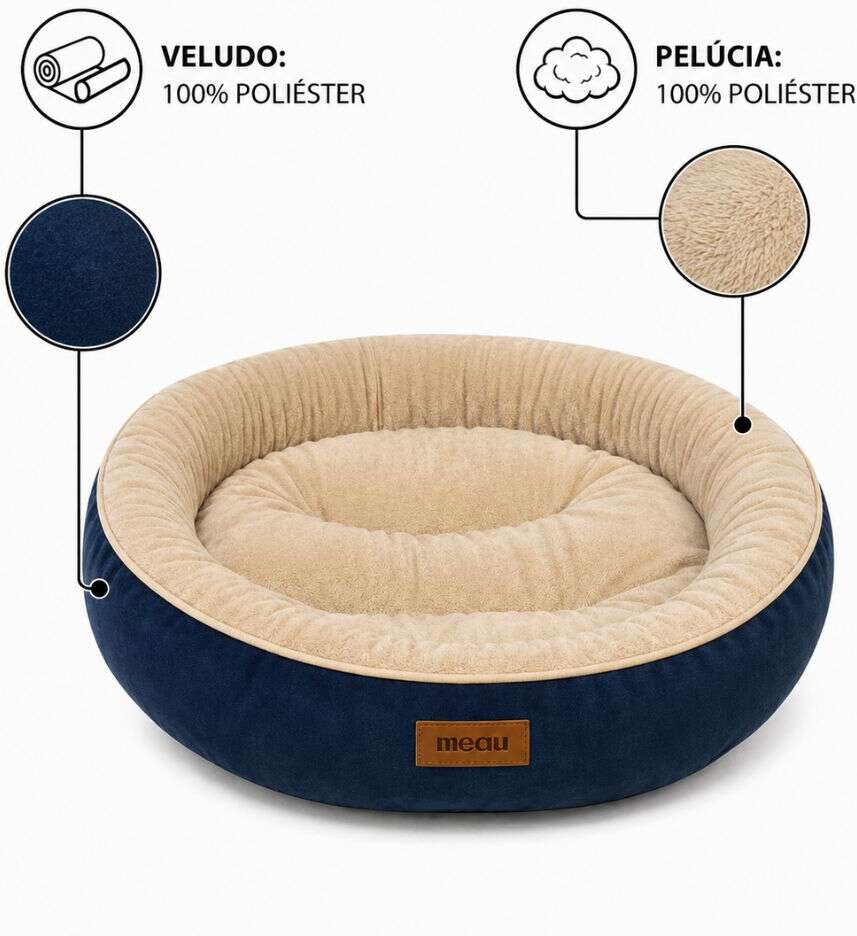 Cama Meau Viena Azul - Tam. EXG