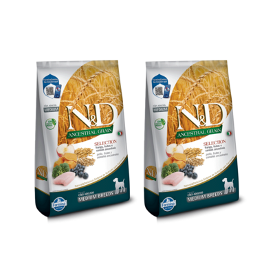 Ração Farmina N&D Ancestral Grain Selection Carnes e Frutas para