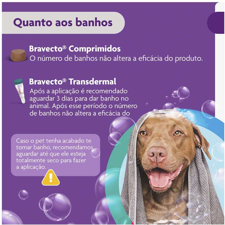 Antipulgas e Carrapatos Bravecto 1000 mg para Cães de 20 a 40Kg - 1 Comprimido