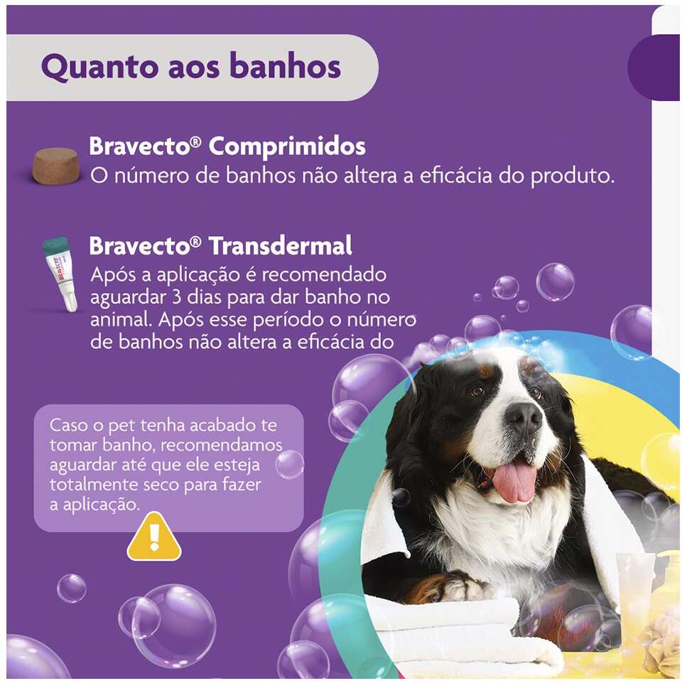 Antipulgas e Carrapatos Bravecto 1400 mg para Cães de 40 a 56Kg - 1 Comprimido