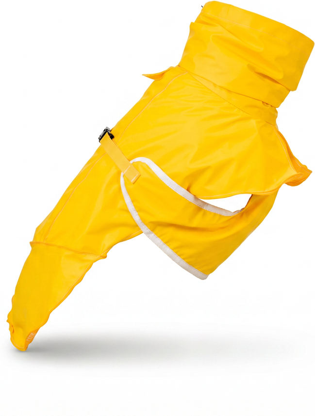 Capa de Chuva Pacco Puppy Aqua Amarelo para Cães - Tam. EXG