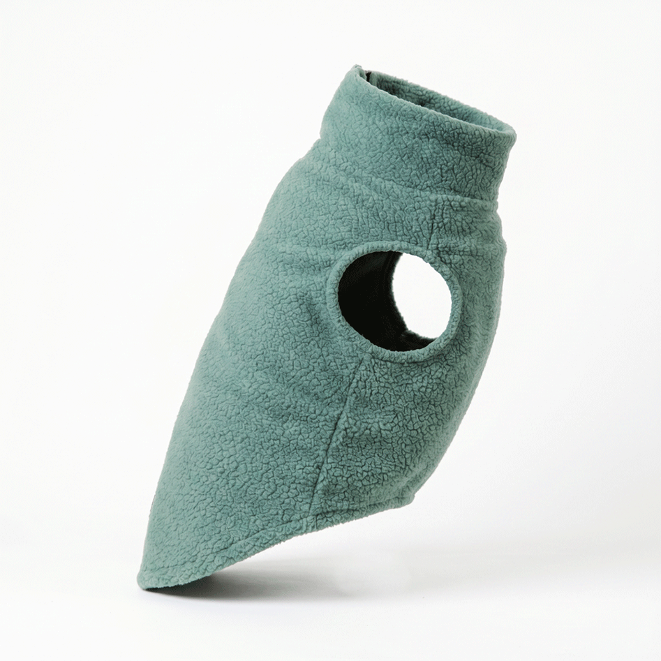 Colete Pacco Puppy Carneirinho Zip Verde Salvia para Cães - Tam. EXG