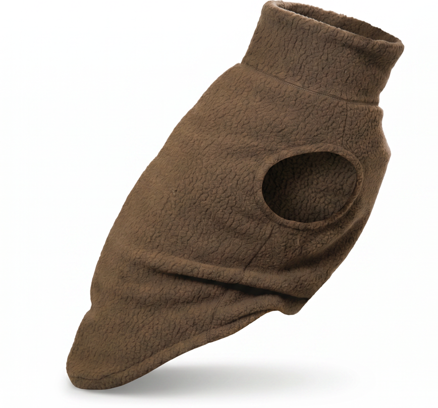 Colete Pacco Puppy Carneirinho Zip Marrom para Cães - Tam. EXG