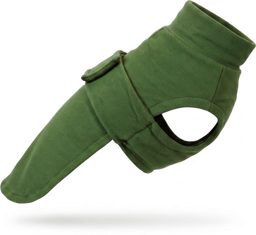 Blusa Pacco Puppy Fleece Verde Musgo para Cães - Tam. GG