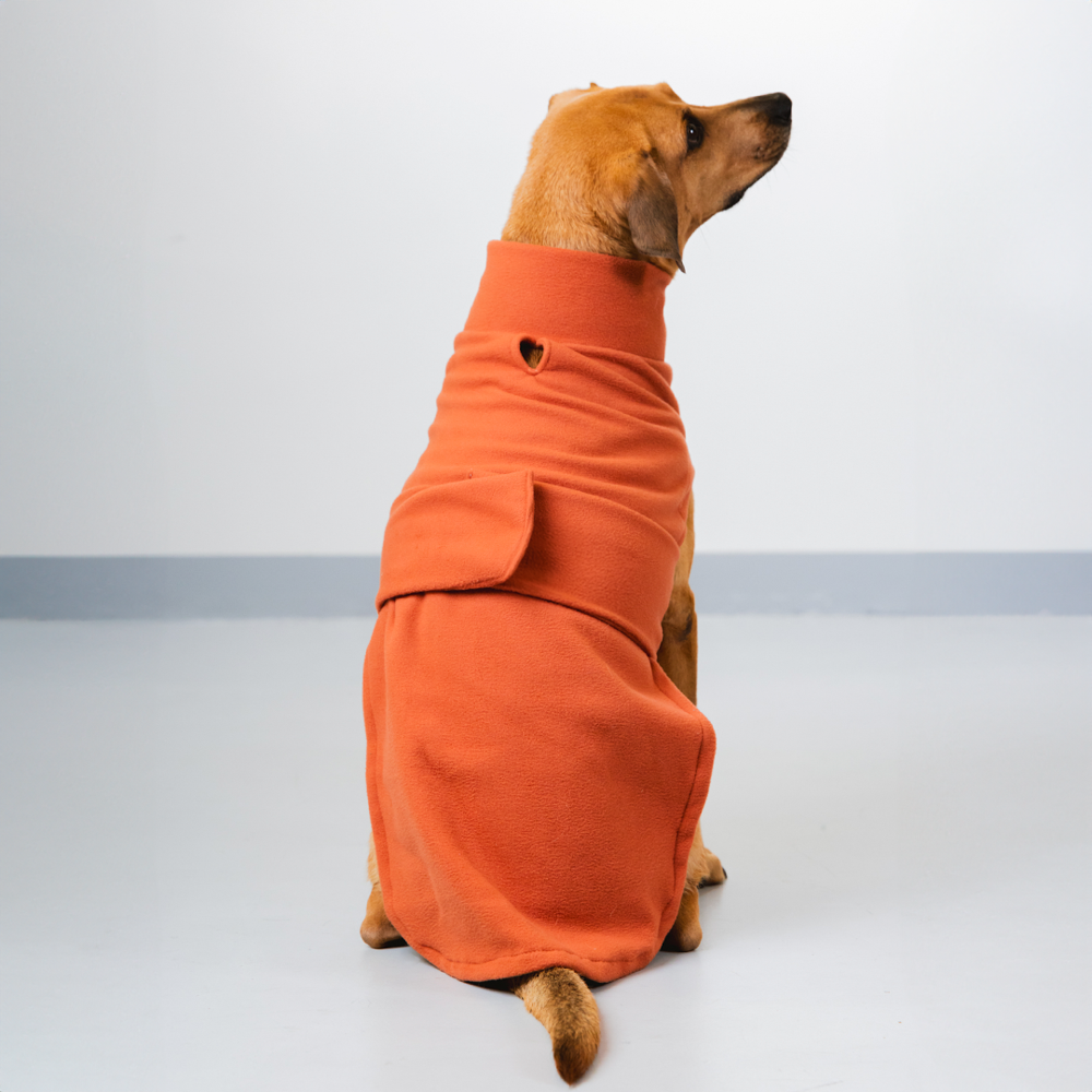 Blusa Pacco Puppy Fleece Damasco para Cães - Tam. GG