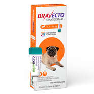 Antipulgas e Carrapatos Bravecto Transdermal 250 mg para Cães de 4,5 a 10Kg - 1 Pipeta