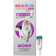 Antipulgas Bravecto Transdermal Plus para Gatos de 6,25 a 12,5Kg - 2 Caixas (2 Pipetas)