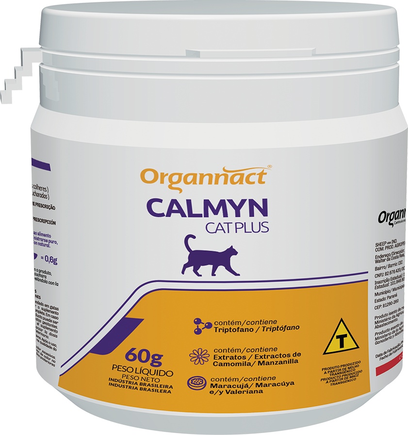 Suplemento Alimentar Organnact Calmyn Plus para Gatos - 60 g