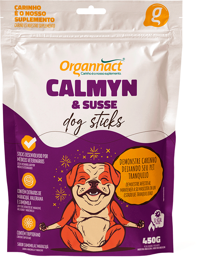 Suplemento Alimentar Dog Sticks Organnact Calmyn & Susse - 450 g