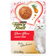 Racão Úmida Nestlé Purina Fancy Feast Sachê Demi Glace com Carne para Gatos Adultos - 85 g