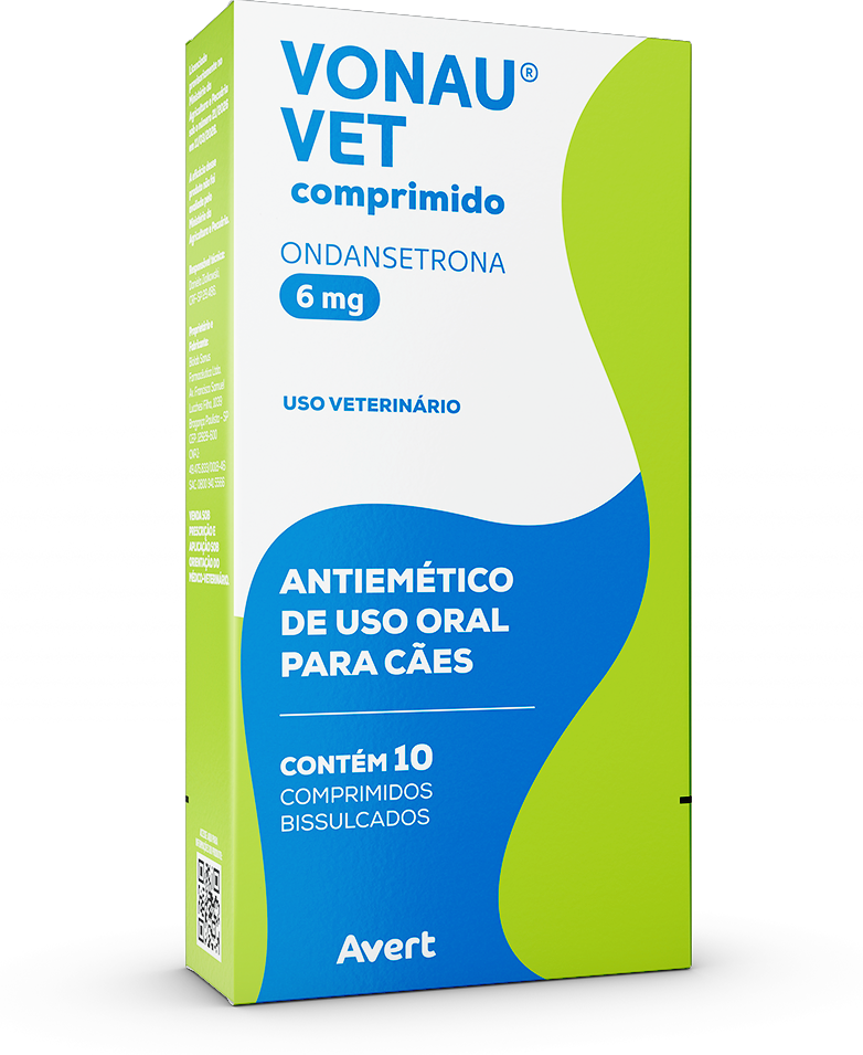 Antiemético Avert Vonau Vet 6 mg para Cães - 10 Comprimidos