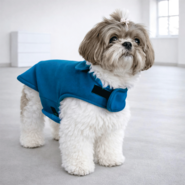 Capa Lisa Oxford Fábrica Pet para Cães e Gatos Azul - Tam. M