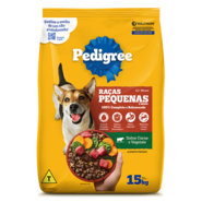Ração Pedigree Carne e Vegetais Cães Adultos Raças Pequenas e Minis - 15Kg