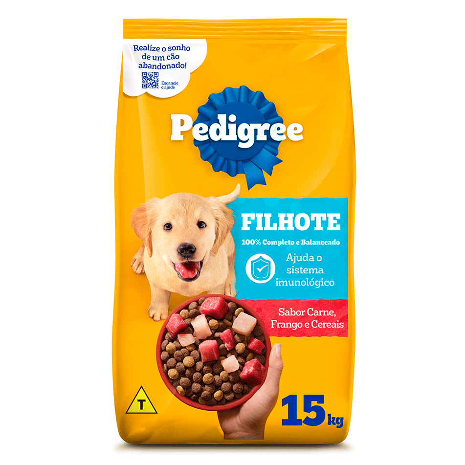 Ração Pedigree Junior para Cães Filhotes de Raças Médias e Grandes - 15Kg