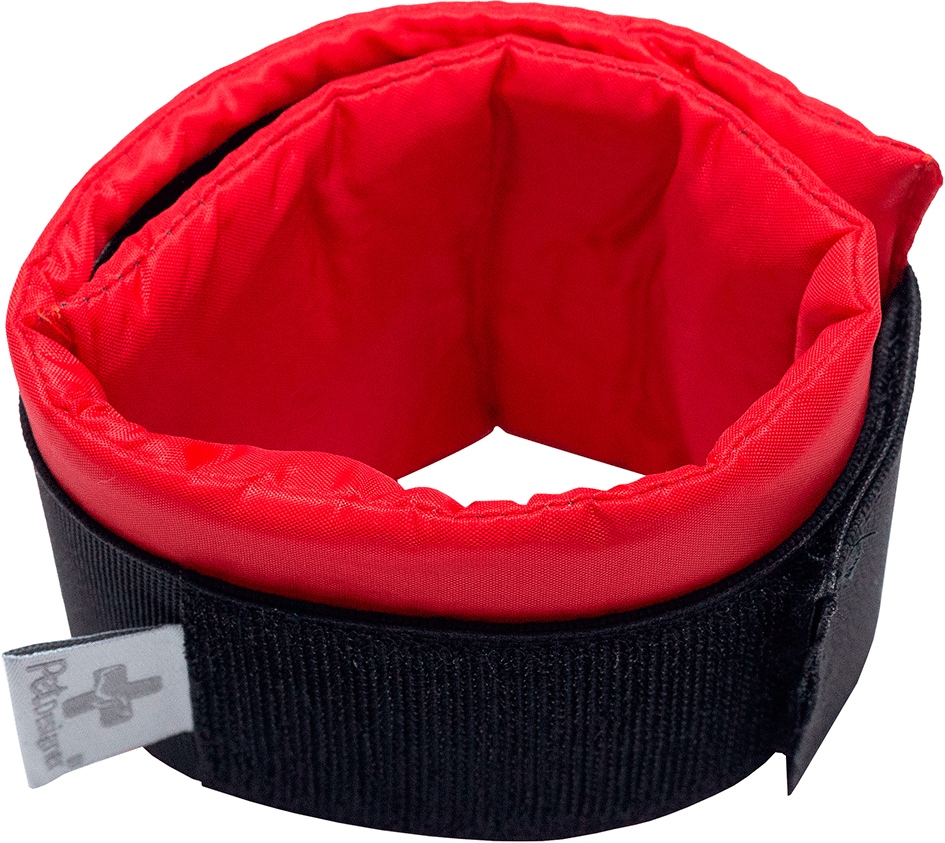 Colar Cervical Pet Designer Vermelho para Cães - Tam. 08