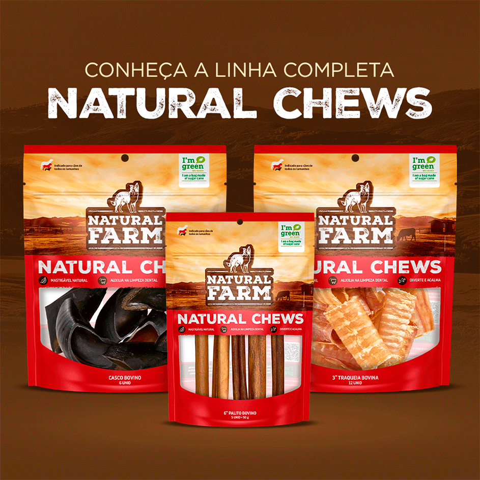 Petisco Natural Farm Bully Sticks para Cães - 15 g