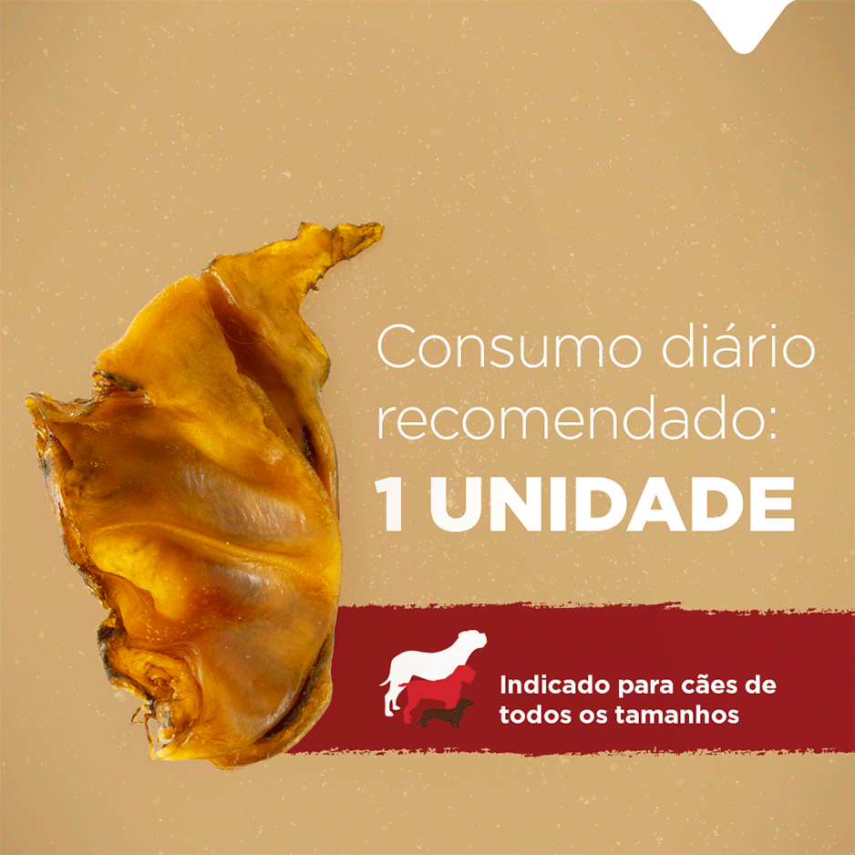 Petisco Natural Farm Bites de Orelha Suína para Cães - 150 g