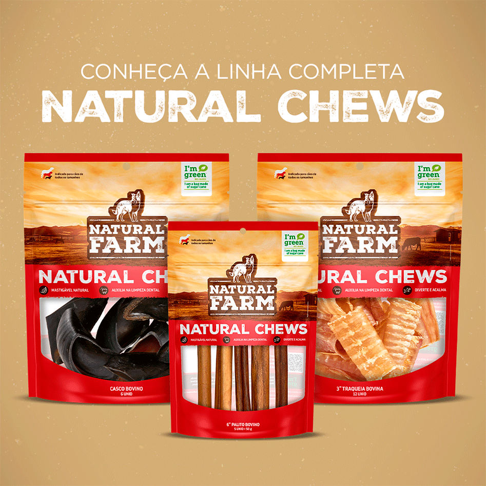 Petisco Natural Farm Bites de Orelha Suína para Cães - 150 g