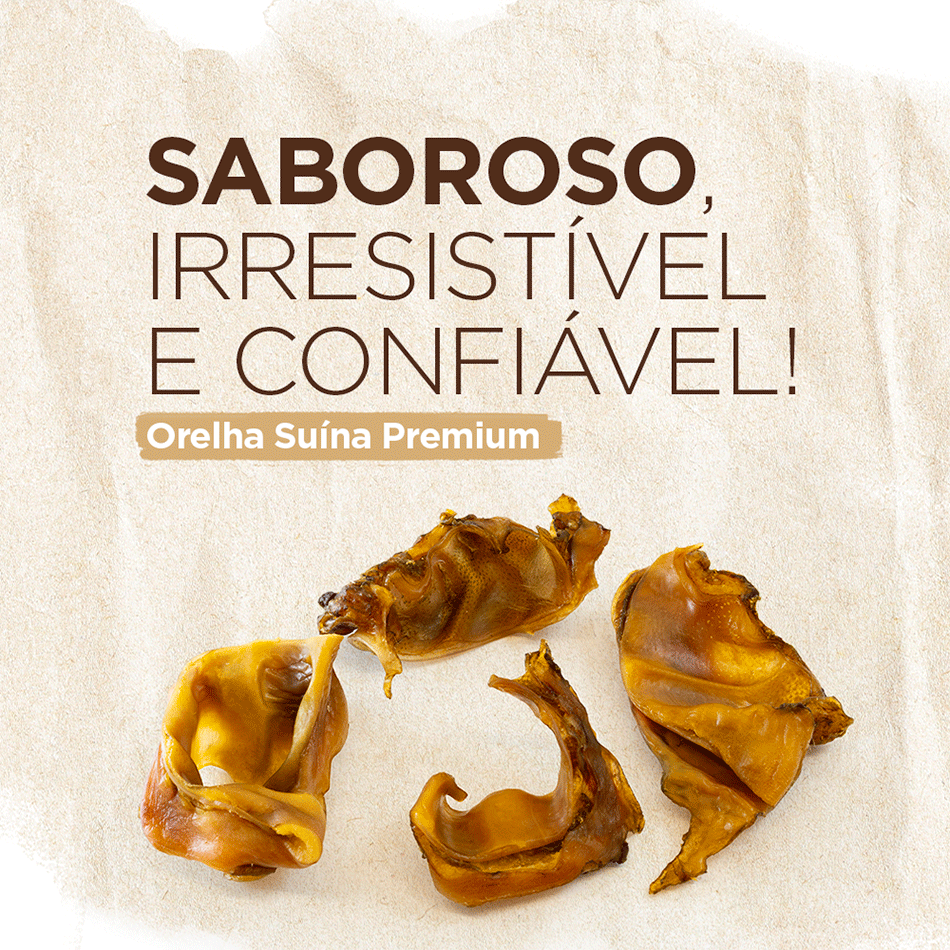 Petisco Natural Farm Bites de Orelha Suína para Cães - 150 g