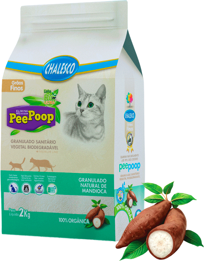 Granulado Mandioca Chalesco Fino Peepoop - 2Kg