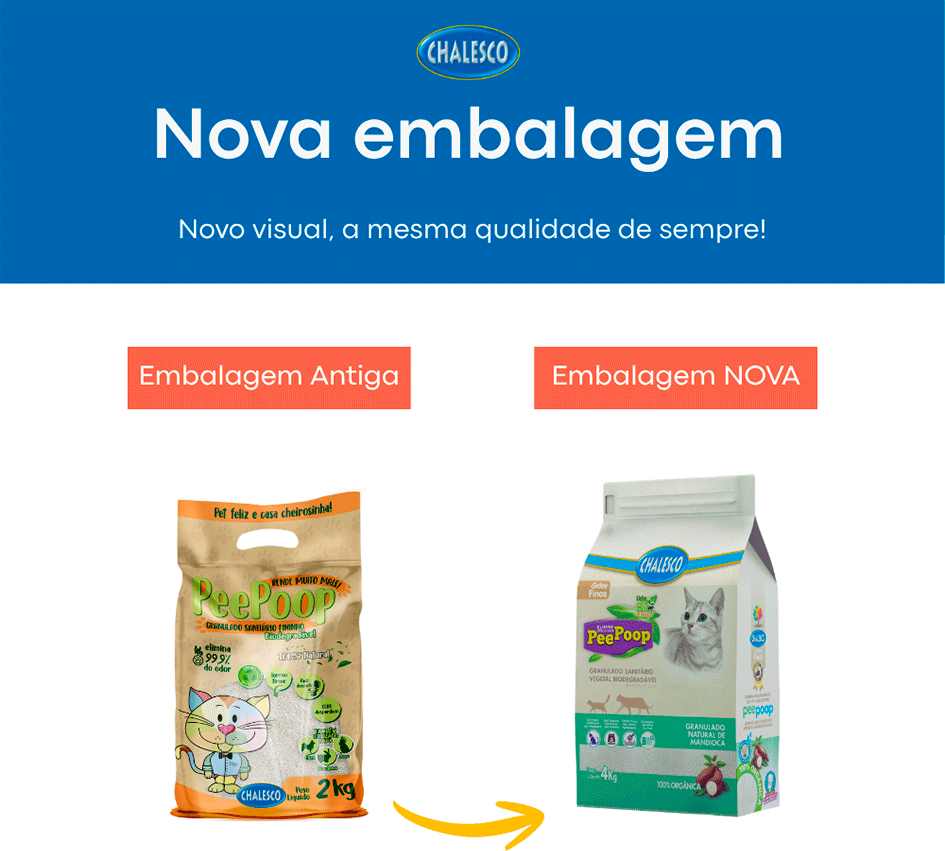 Granulado Mandioca Chalesco Fino Peepoop - 4Kg