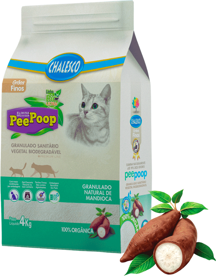 Granulado Mandioca Chalesco Fino Peepoop - 4Kg