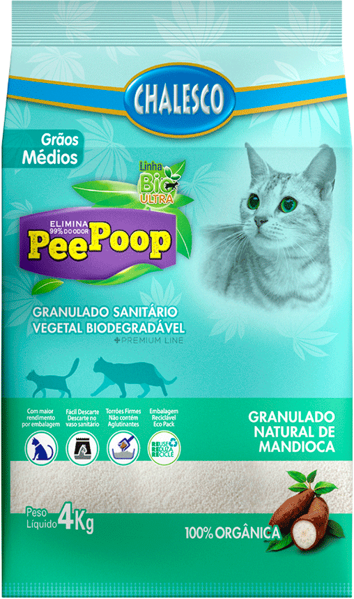 Granulado Mandioca Chalesco Médio Peepoop - 4Kg