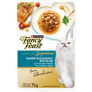 Racão Úmida Nestlé Purina Fancy Feast Supremo para Gatos sabor Bacalhau - 75 g