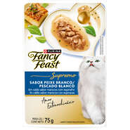 Racão Úmida Nestlé Purina Fancy Feast Supremo para Gatos sabor Peixe Branco - 75 g