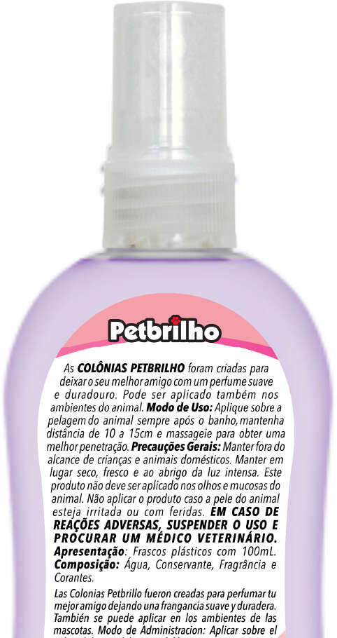 Colônia Petbrilho Fêmea - 100 mL