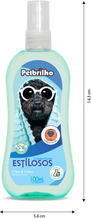 Colônia Petbrilho Macho - 100 mL