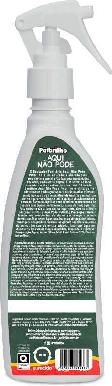 Educador Aqui Não Pode Petbrilho - 200 mL