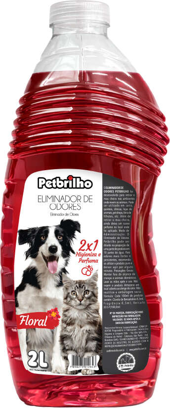 Eliminador de Odores Petbrilho Floral - 2 Litros