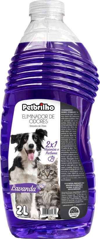 Eliminador de Odores Petbrilho Lavanda - 2 Litros