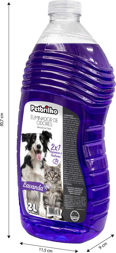 Eliminador de Odores Petbrilho Lavanda - 2 Litros