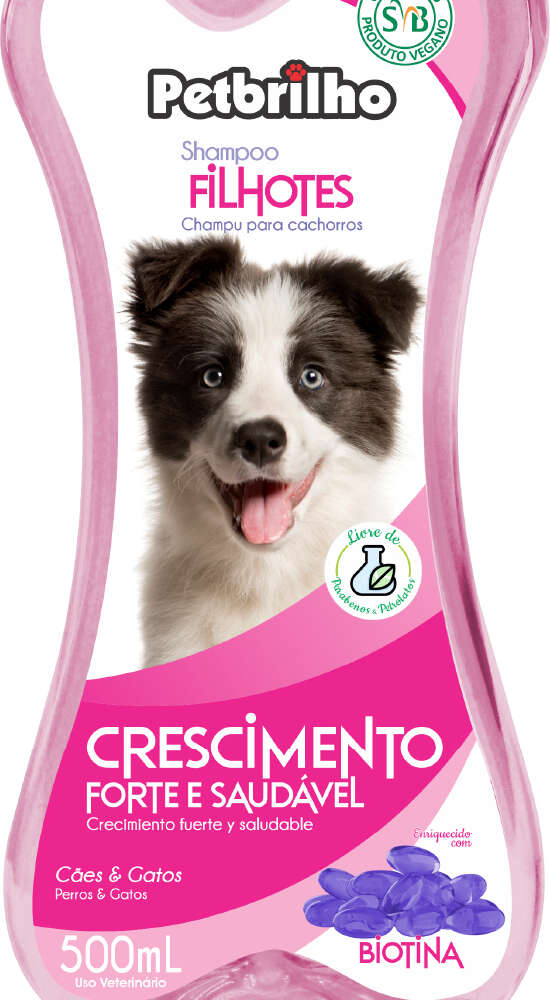 Shampoo Petbrilho Filhotes - 500 mL
