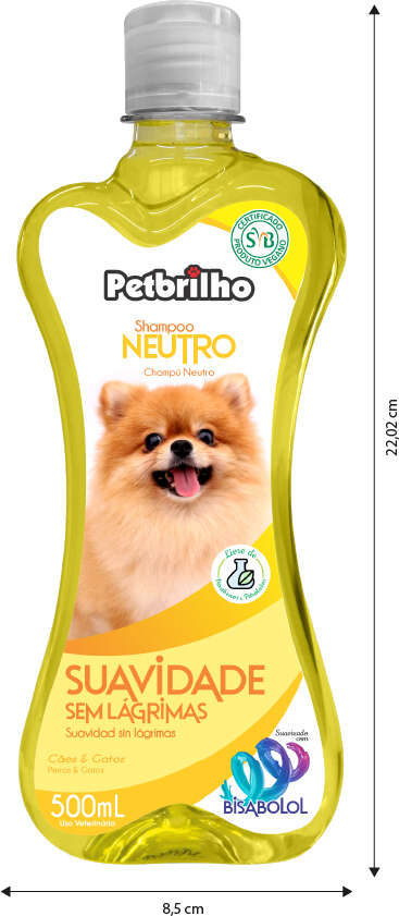 Shampoo Petbrilho Neutro - 500 mL