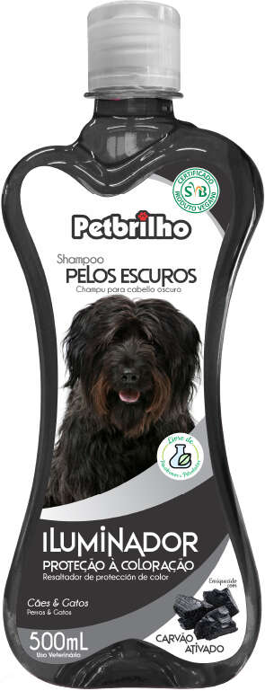 Shampoo Petbrilho Pelos Escuros - 500 mL