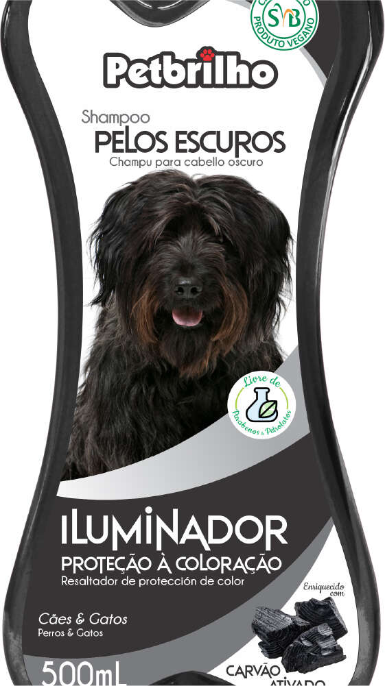 Shampoo Petbrilho Pelos Escuros - 500 mL