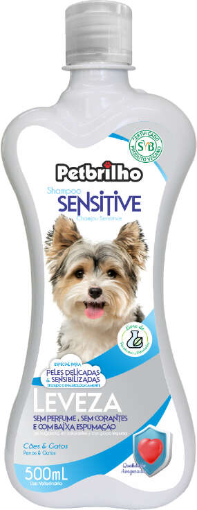Shampoo Petbrilho Sensitive para Cães e Gatos - 500 mL