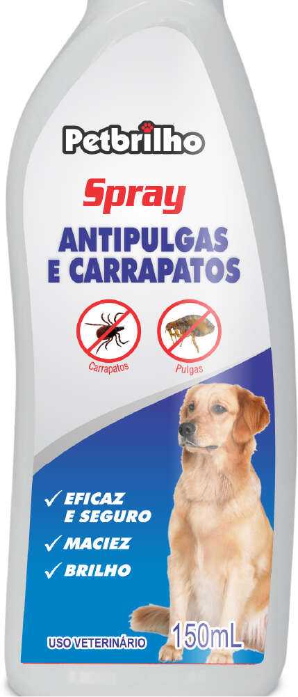 Spray Petbrilho Antipulgas e Carrapatos para Cães - 150 mL
