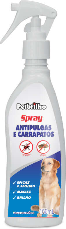 Spray Petbrilho Antipulgas e Carrapatos para Cães - 150 mL