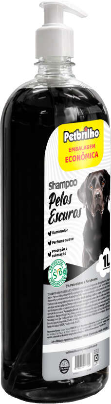 Shampoo Petbrilho Pelos Escuros - 1 Litro