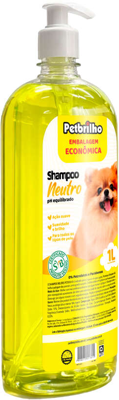Shampoo Petbrilho Neutro - 1 Litro