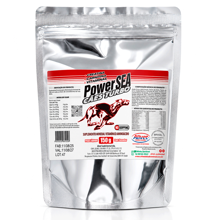 Suplemento Alivet PowerSEA para Cães - 150 g