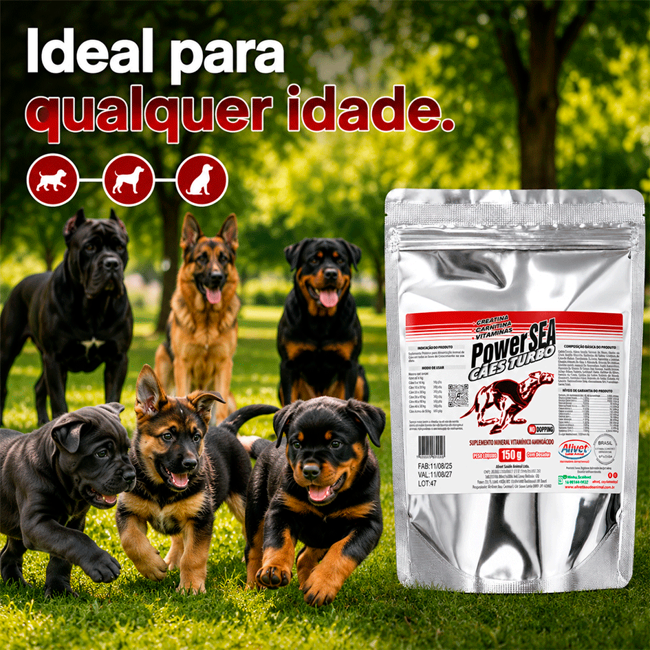 Suplemento Alivet PowerSEA para Cães - 150 g